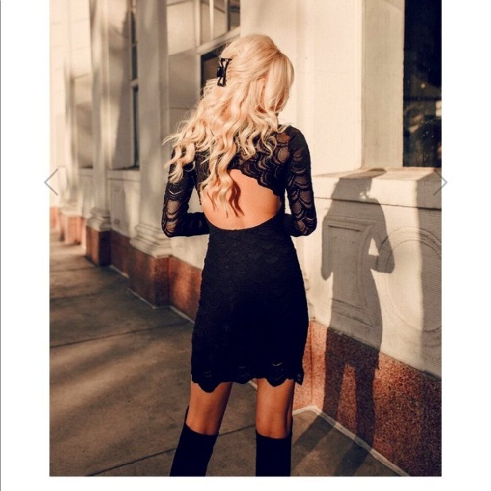 [Nightcap Clothing] Black Victorian Lace Dress
